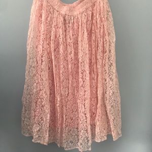 Vintage 90's pink lace skirt